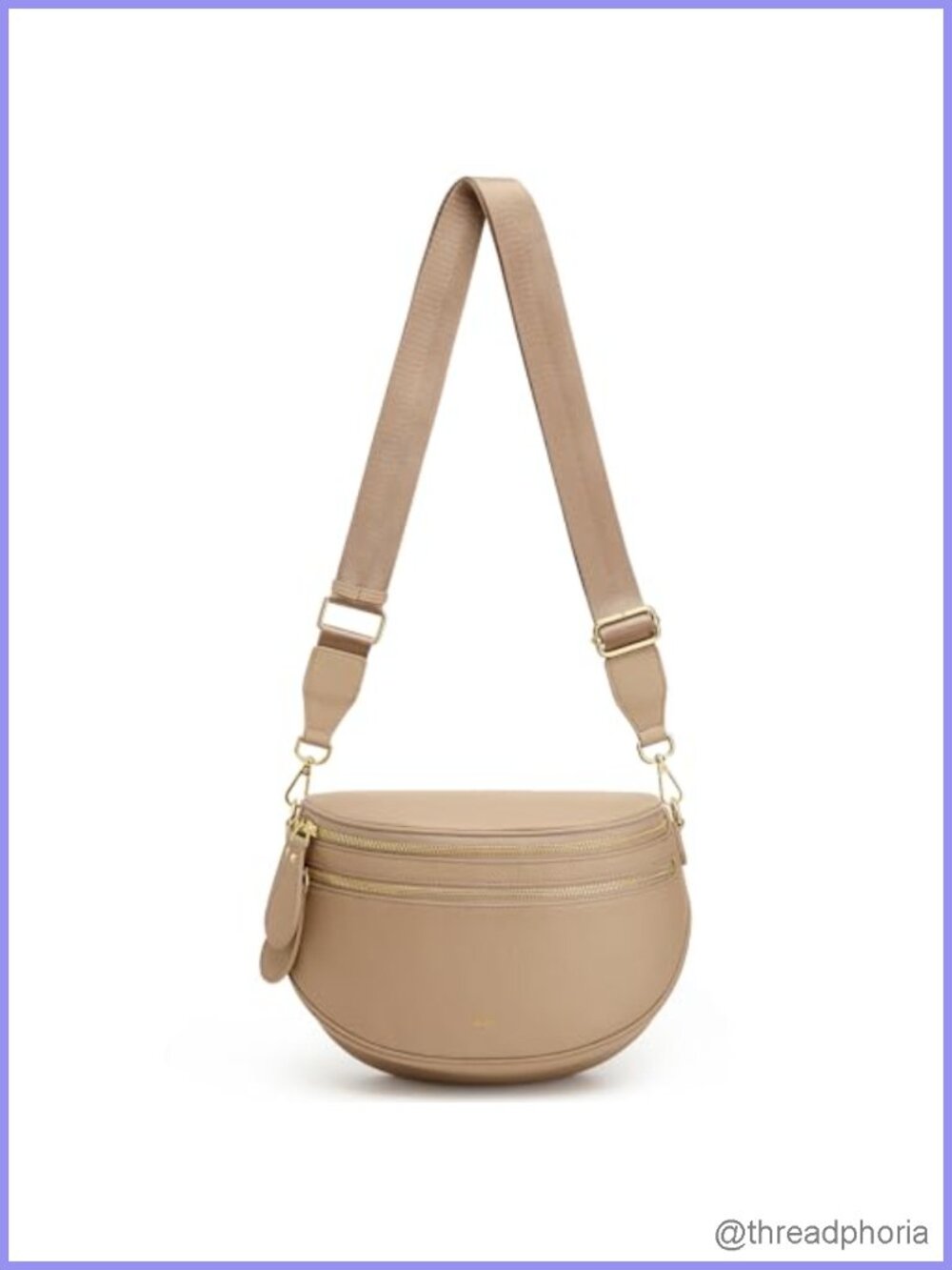 Genuine Leather Sling Backpack RFID Blocking Crossbody Purse